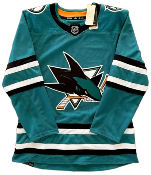 San Jose Sharks Home Adidas PrimeGreen Size 50