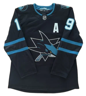 San Jose Sharks Alternate Adidas Climalite Size 52 - Thornton